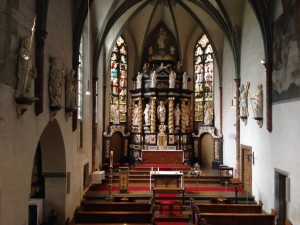 Blick in die Klosterkirche St. Petri Oelinghausen.